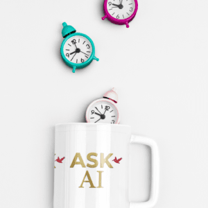 Ask AI Gold Lettering Mug