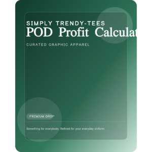 POD Profit Calculator