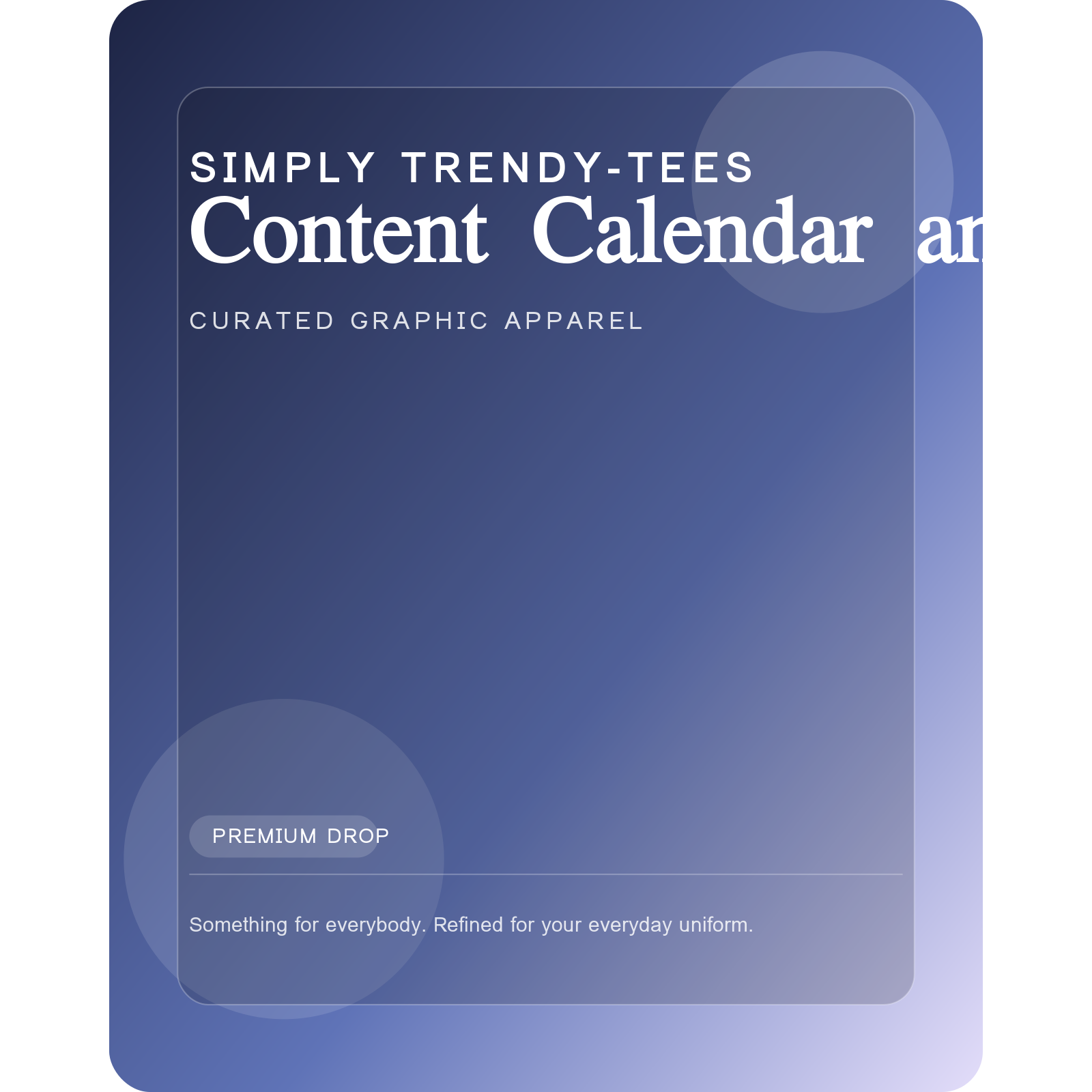 Content Calendar and Social Scheduler