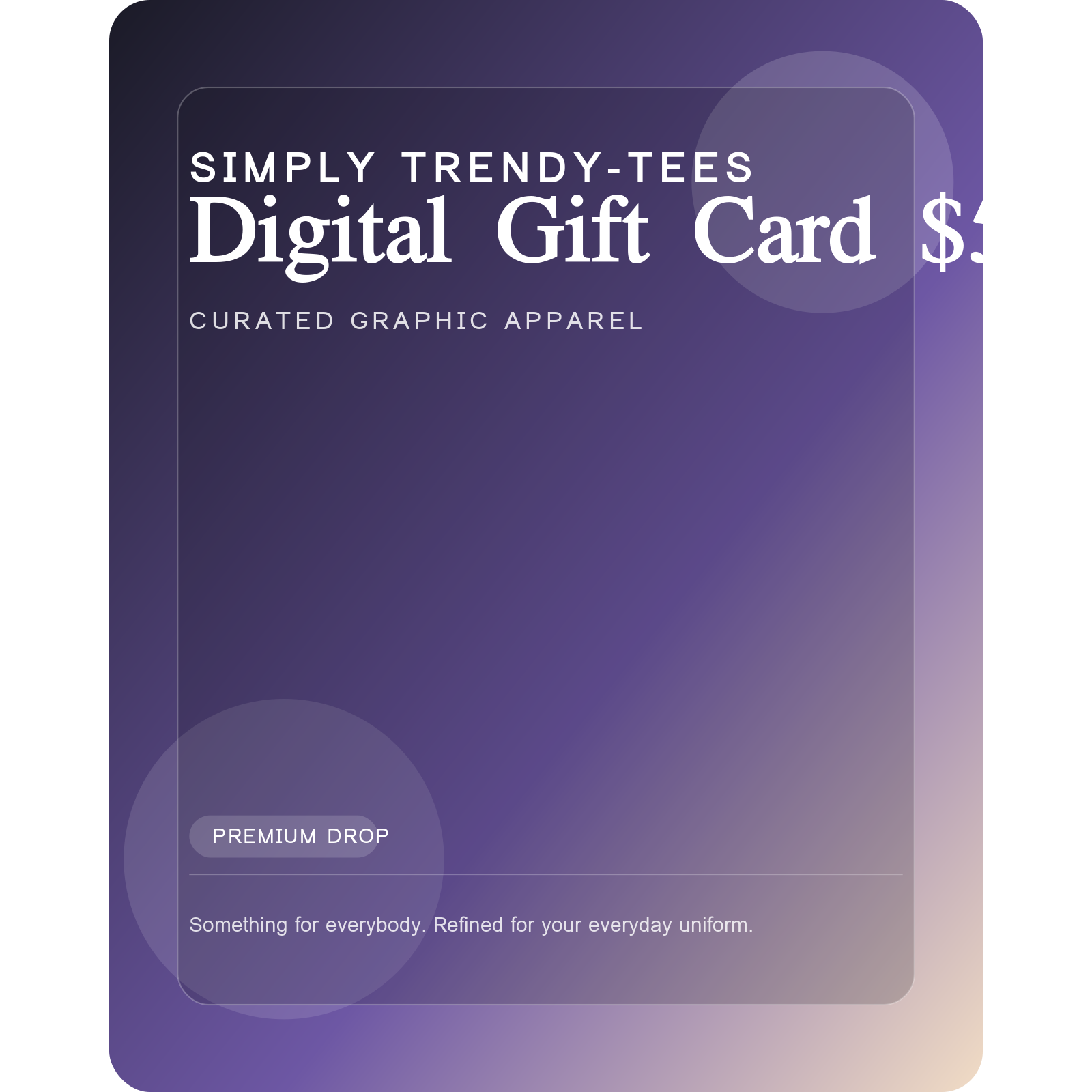 Digital Gift Card $50
