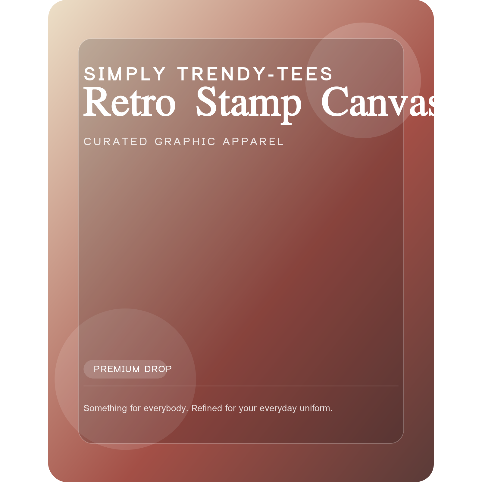 Retro Stamp Canvas Print