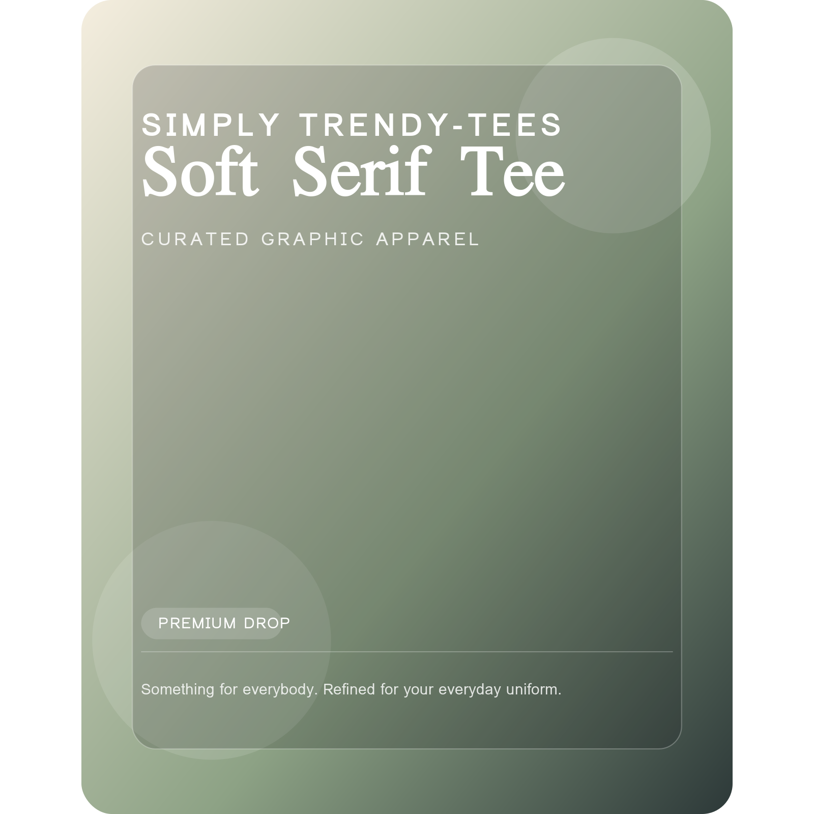 Soft Serif Tee