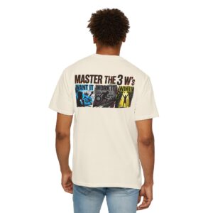 Master the 3 W's T-Shirt — "Want It, Work It, Win It" Motivational Graphic Tee
