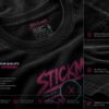 STICKMAN 2026 Cyberpunk Oversized Tee – cyberpunk graphic streetwear shirt, product image 9