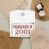 Virginia Beach 2001 Postmark Vintage T-Shirt – retro beach vacation tee, product image 36