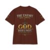 THE ENEMY HAS LIMITS GOD DOES NOT Christian Faith Warrior T-Shirt – premium vintage graphic tee, product image 9