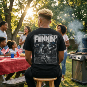 Finnin' Surf Vibes T‑Shirt — Retro Beach Skate Graphic Tee