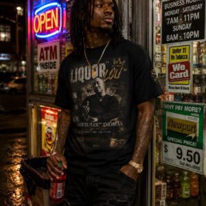 THE LAST OF A REAL ONE Liquor Lou Vintage Oversized Graphic Tee product image 2