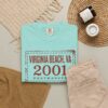 Virginia Beach 2001 Postmark Vintage T-Shirt – retro beach vacation tee, product image 72