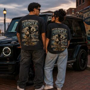 Water Around Us. Hustle Inside Us. 2026 | 757 Unisex Oversized T-shirt