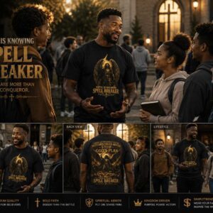 WITCHES COULD NEVER STOP GOD'S PLAN | SPELL BREAKER Premium Christian Streetwear T-Shirt| Snow Washed Oversized Cotton T-Shirt