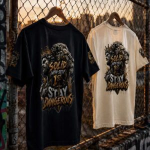 SOLID WITH SELF 1st heavyweight oversized streetwear graphic tee product image 1