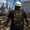 IN MY OWN LANE Shirt, Stay Out the Way Tee, Muscle Car Shirt, heavyweight oversized streetwear graphic tee product image 2