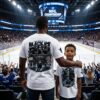 Black Ice Hockey EST. 1885 heavyweight snow-washed oversized streetwear graphic tee