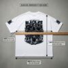 Size measurement chart for BLACK ICE HOCKEY EST. 1885 oversized streetwear tee