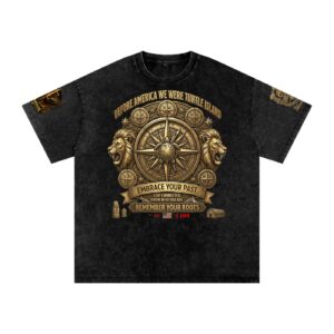 TEN TOES ON TURTLE ISLAND Premium Snow Washed Oversized T-Shirt heavyweight oversized streetwear graphic tee product image 8