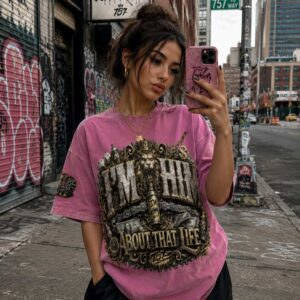 I'M HIM ABOUT THAT LIFE | Premium Oversized Streetwear Tee | Snow Washed Oversized Cotton T-Shirt