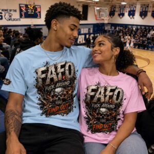 FAF | Premium Oversized Streetwear Tee | Vintage Washed Graphic | F* Around Find Out**| Heavyweight Drop Shoulder Cotton T-Shirt