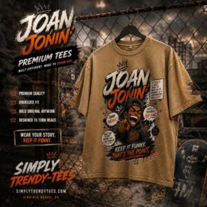 JOAN JONIN Premium Vintage Streetwear Tee | Simply Trendy-Tees | Snow Washed Oversized Cotton T-Shirt