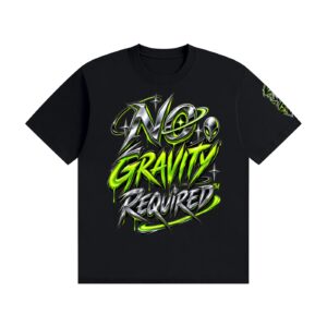 No Gravity Required | Oversized Alien Streetwear Tees   Unisex Seamless Cotton T-Shirt