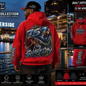 757 Oversized Hoodie | 7CITY Shark City Streetwear