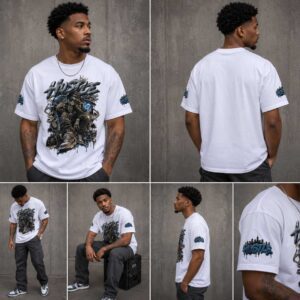 Hustle Out of This World Alien Streetwear Tee | 757 Oversized Graphic Shirt | Unisex Cotton T-Shirt