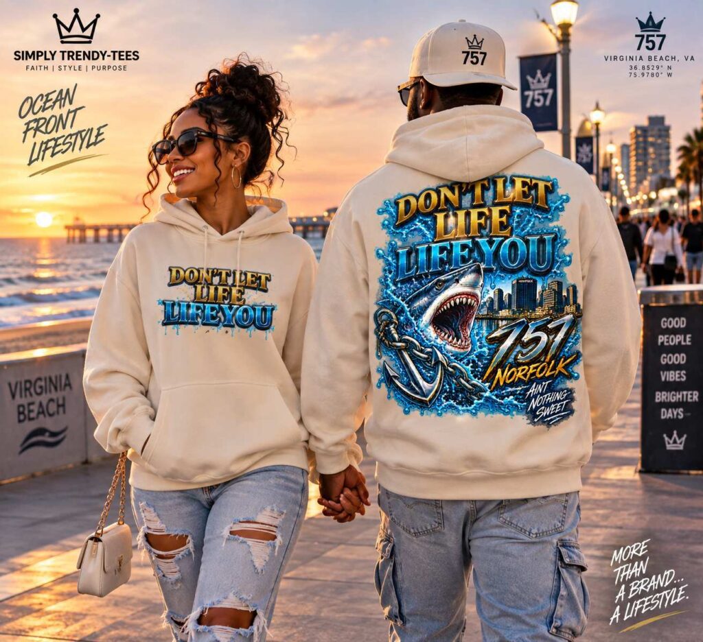 757 Norfolk Heavyweight Hoodie – Don’t Let Life Life You | Hidden Pocket Streetwear
