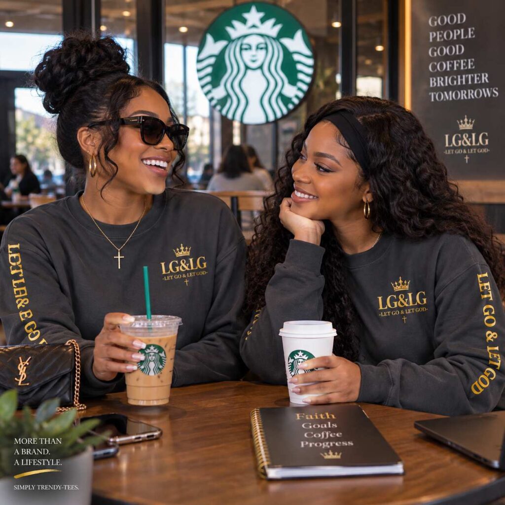 LG&LG Let Go Let God Christian Sweatshirt | Faith Streetwear