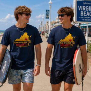 Virginia Is For Lovers Tee – Premium Virginia Pride Unisex Drop Shoulder Cotton T-Shirt